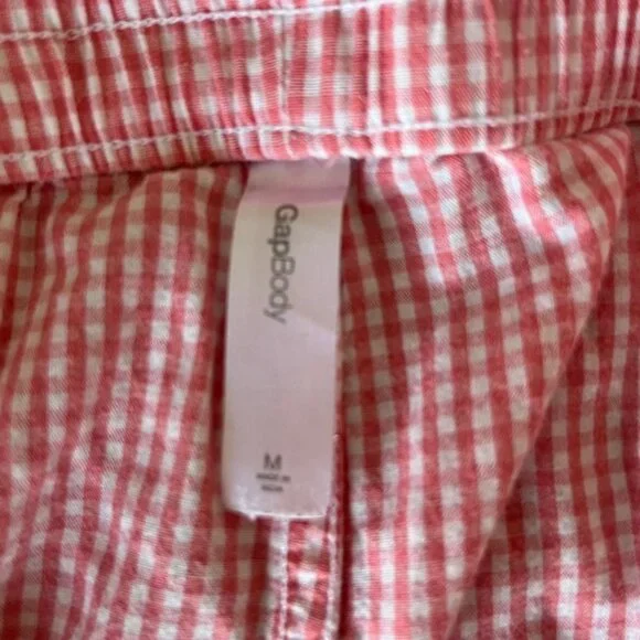 Gap Body Gingham Lounge Pants with Drawstring | Size Medium - Picture 6 of 7